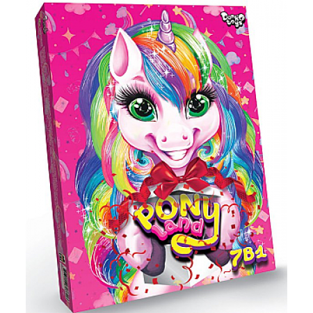 Креативна творчість "Pony Land 7 в 1" (укр.) - Danko Toys PL-01-01