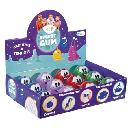 Пластилін для дитячого ліплення SMART GUM » світитися у темряві HG03