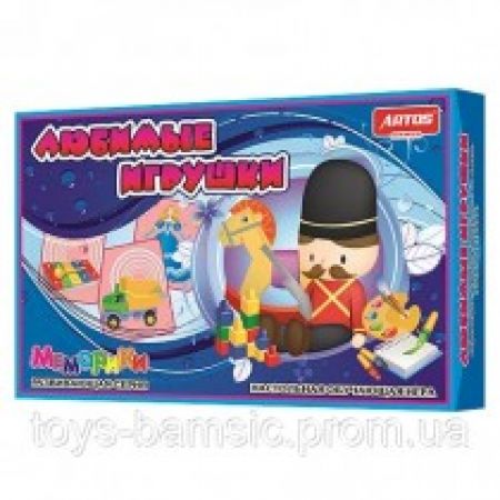 Гра розвинув. "Меморіки "Улюблені іграшки", 29*19*4см, ARTOS Games, Україна 0666
