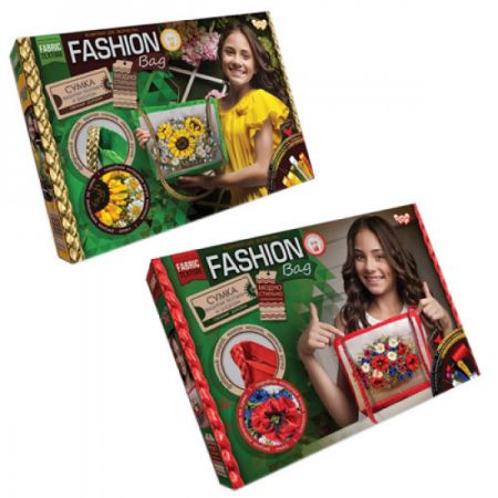 Набір для творчості "Fashion Bag" вишивка стрічками, FBG-01-01, 02 ДАНКО ТОЙС