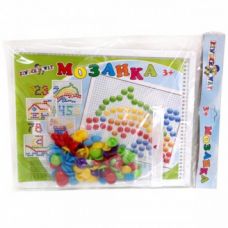 Мозаїка, 60 кругл. фішок, дошка 27,5 х21, 5см Артикул: KW-30-015