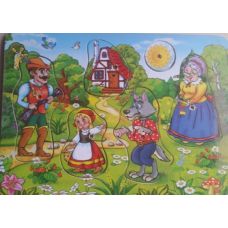 Рамка-вкладиш Іграшки з дерева Червона шапочка (Р104) (6957348003160)