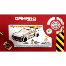 Конструктор дерев'яний 3D Автомобіль «Camaro», Золота серія (410010)