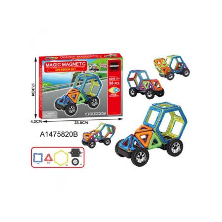 Конструктор магнітний MAGIC MAGNETIC 36 деталей FK678