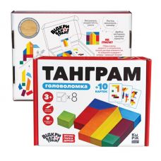 Головоломка Igroteco Танграм + карточки с заданиями 900446