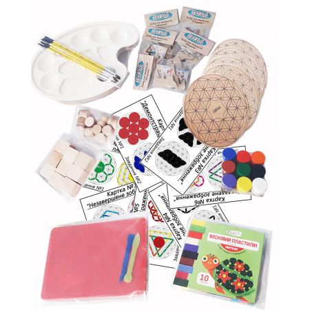 Набір HEGA приладдя для малювання та колективної творчості інклюзивний з посібником103-1