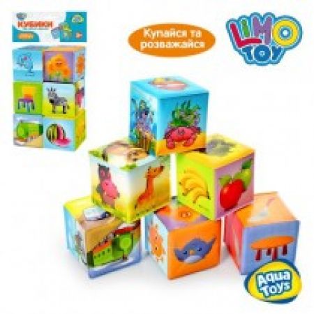 Кубики для купания, 6шт в наборе Limo Toy, пак. 15*23*7см Бренд: LIMO TOY Артикул: M0257
