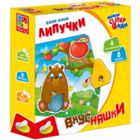 Вжик-вжик Липучки "Смаки", в кор. 19*19*5см, Україна, ТМ Владі Тойс Бренд: Владі Тойс Артикул: VT1302-18