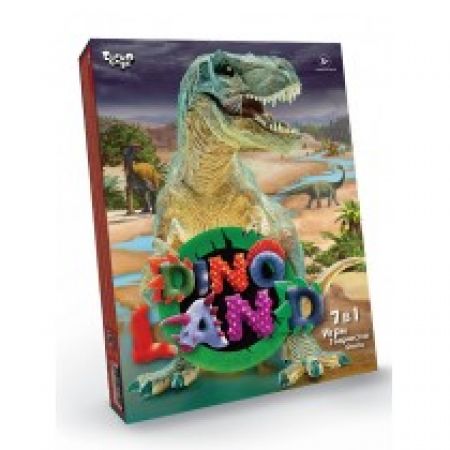 Набір креативної творчості "Dino Land 7 в 1", російська, в кор. 37*27*5.5см (5шт) Бренд: Danko Toys Артикул: DL-01-01