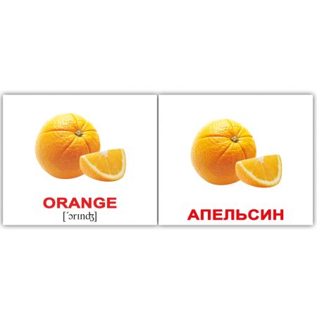 Комплект карток "Fruit/Фрукти" МІНІ 40