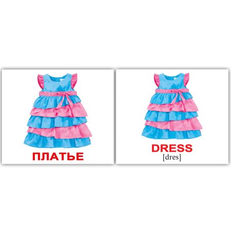 Комплект карток "Одяг/Clothes" МІНІ 40