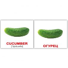Комплект карток "Овочі/Vegetables" МІНІ 40
