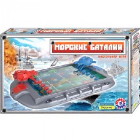 Настільна гра "Морські баталії Технок", в кор. 55*33*9см, ТМ Технок, Україна (4шт)  Артикул: 1110