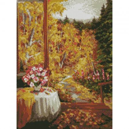 Алмазна мозаїка - Дихання осені ,з рамкою, кор. (АМ6055)