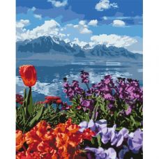 Картини за номерами Ідейка- Квітковий рай 40*50 см  (КНО2278)