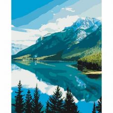 Картина за номерами Ідейка -Гірська краса 40*50 см KHO2266