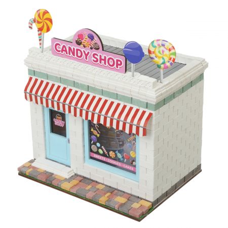 Керамічний конструктор із міні-цеглинок Wise Elk "Candy shop. Крамниця солодощів" 71160,  630дет.