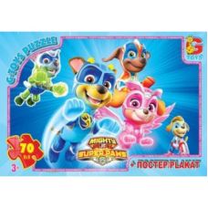Пазли із серії "Paw Patrol" (Щенячий патруль), 70 елементів, в кор. 19*13*3см, ТМ G-Toys, Україна PW0873