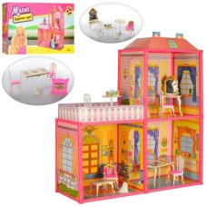 Ігровий ляльковий будиночок для барбі ShifengToys 6884 79 см