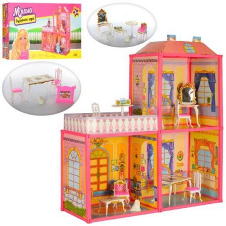 Ігровий ляльковий будиночок для барбі ShifengToys 6884 79 см