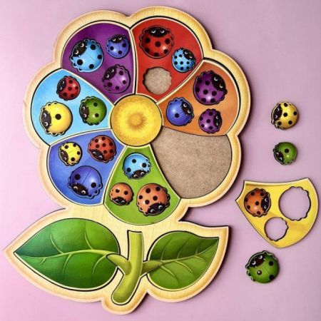 Сортер з картками "Квітка-семиквітка-2", 33*24см, ТМ UBumblebees, Україна Артикул: ПСФ039