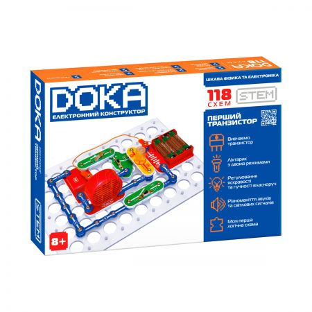 Конструктор електронний Doka 118 схем"" Артикул: D70701