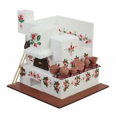 Керамічний конструктор  WISE ELK з керамічних міні-цеглинок "Ukrainian stove. Українська піч" 71177,   770 дет.