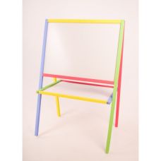 Мольберт 2-стр. с полкой, магнитный МИНИ 82*54см (поле 50*40см), крашеный  MPKм