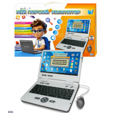 Ноутбук 88777  "WToys", ОЗВУЧЕННЯ УКР.\АНГЛ. МОВОЮ, літери, цифри, пісні, казки, загадки, вікторина, р\к екран, функціональна мишка, в коробці