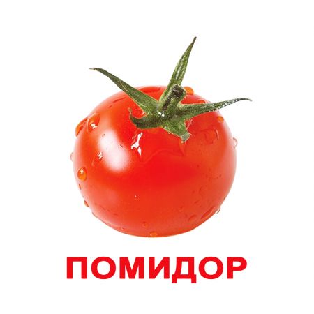 Комплект карток "Овочі" великі з фактами