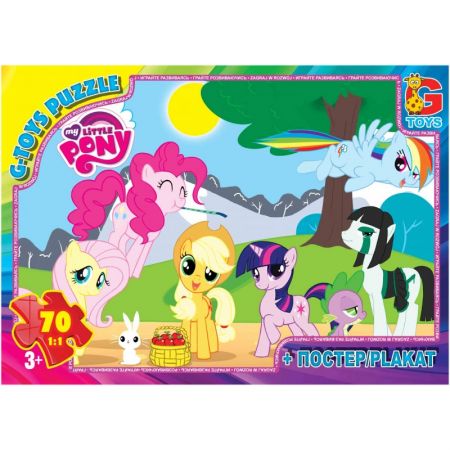 Пазли із серії "My little PONY", 70 пазлів, розмір полотна 21*30см, кор.19*13*3см