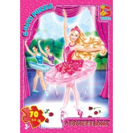 Пазлы из серии "Barbie", 70 пазлов, размер полотна 21*30см, кор.19*13*3см