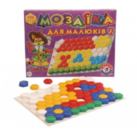 Мозаїка для малюків 2, (120 елемент.), Кор. 45*34*4см, ТМ Тех 2216